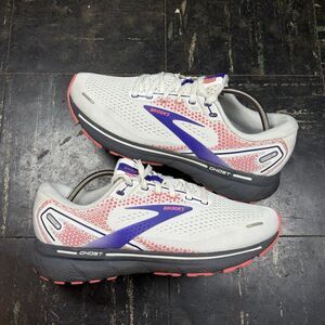 Brooks Ghost 14 Womens Shoes Size 9 White Running Walking Athletic Sneakers